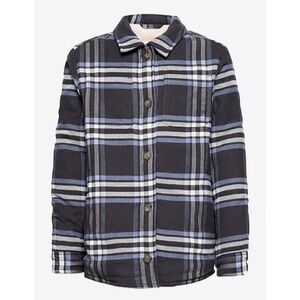 Abercrombie Kids Plaid Button Up Fleece Lined Jacket